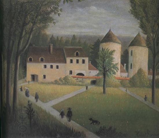 Henri Rousseau The Promenade to the Manor China oil painting art